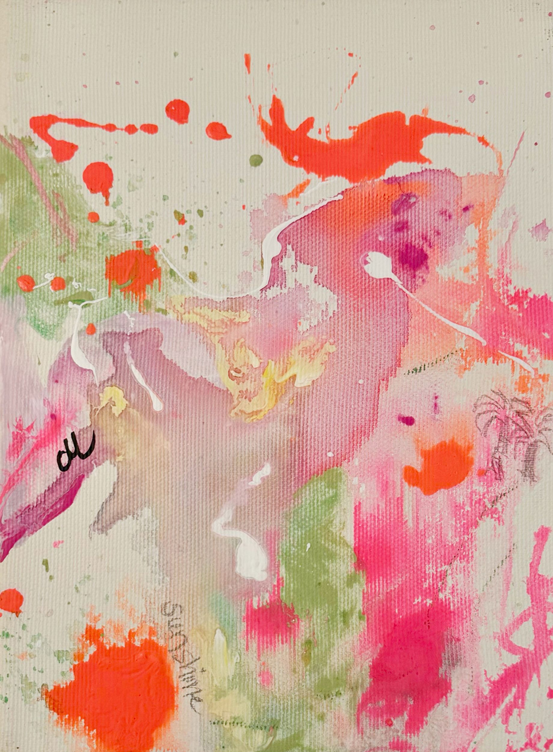 Abstrakes Acrylbild /Mix-Media Sushine von Christine Marquardt