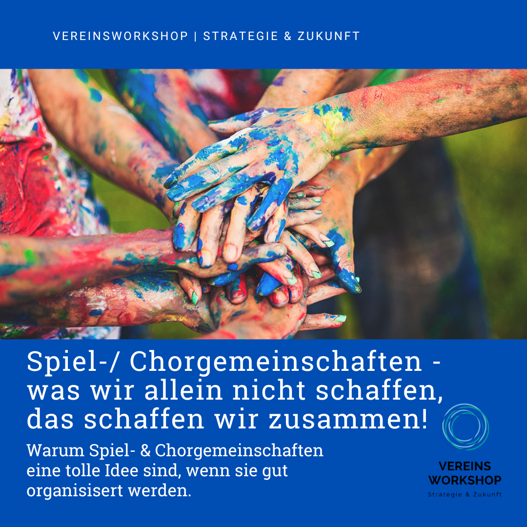 Zusammen als Spiel und Orchestergemeinschaft oder Chorgemeinschaft 