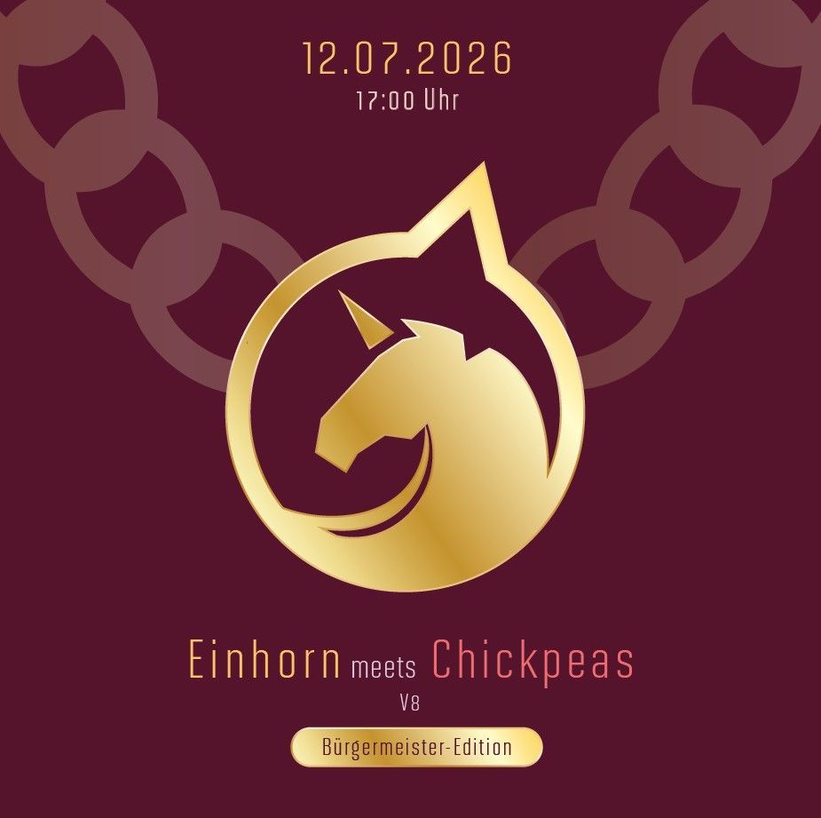 Einhorn meets Chickpeas - Bild des Flyers