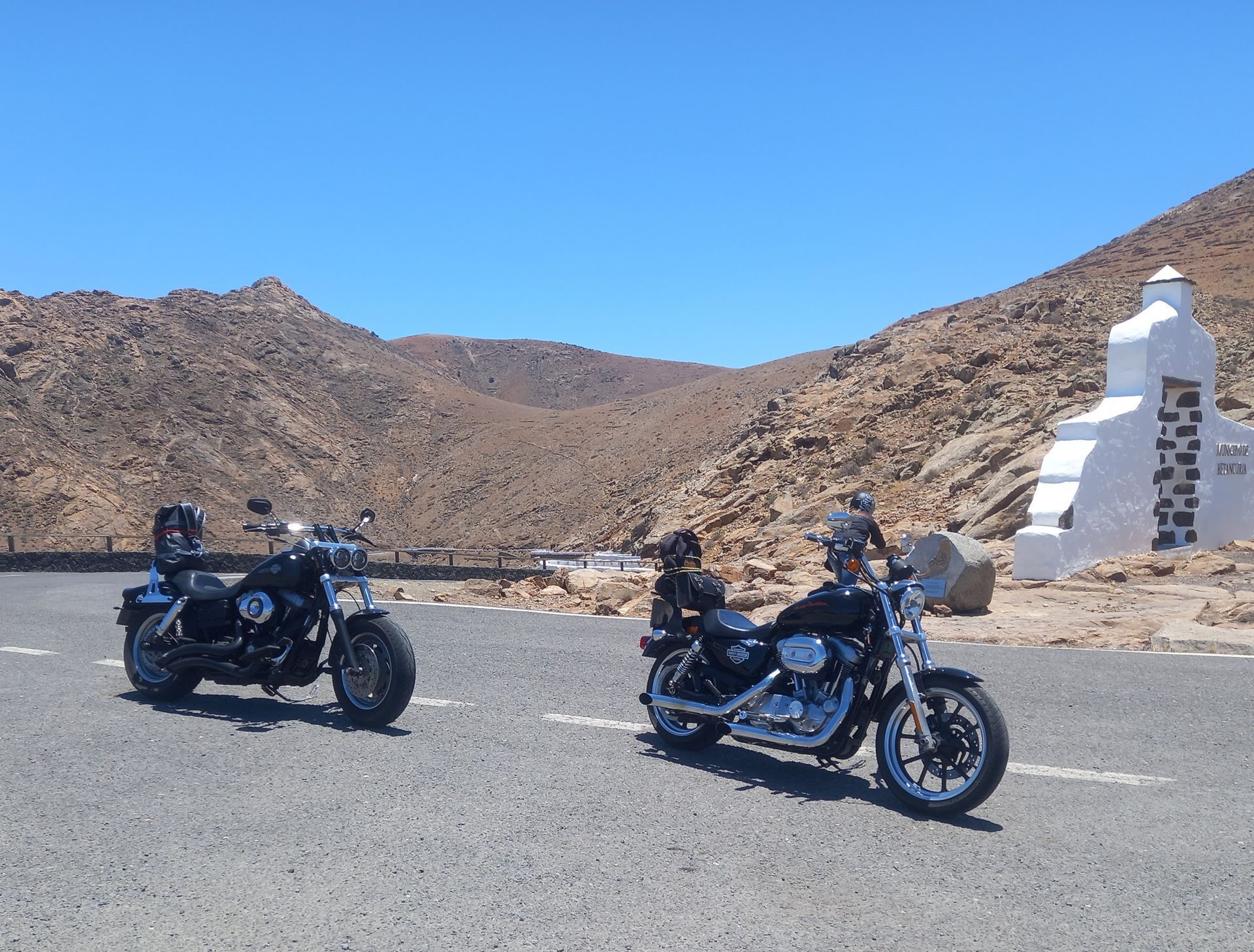 unsere Harleys auf Inselhopping Tour, Fuerteventura