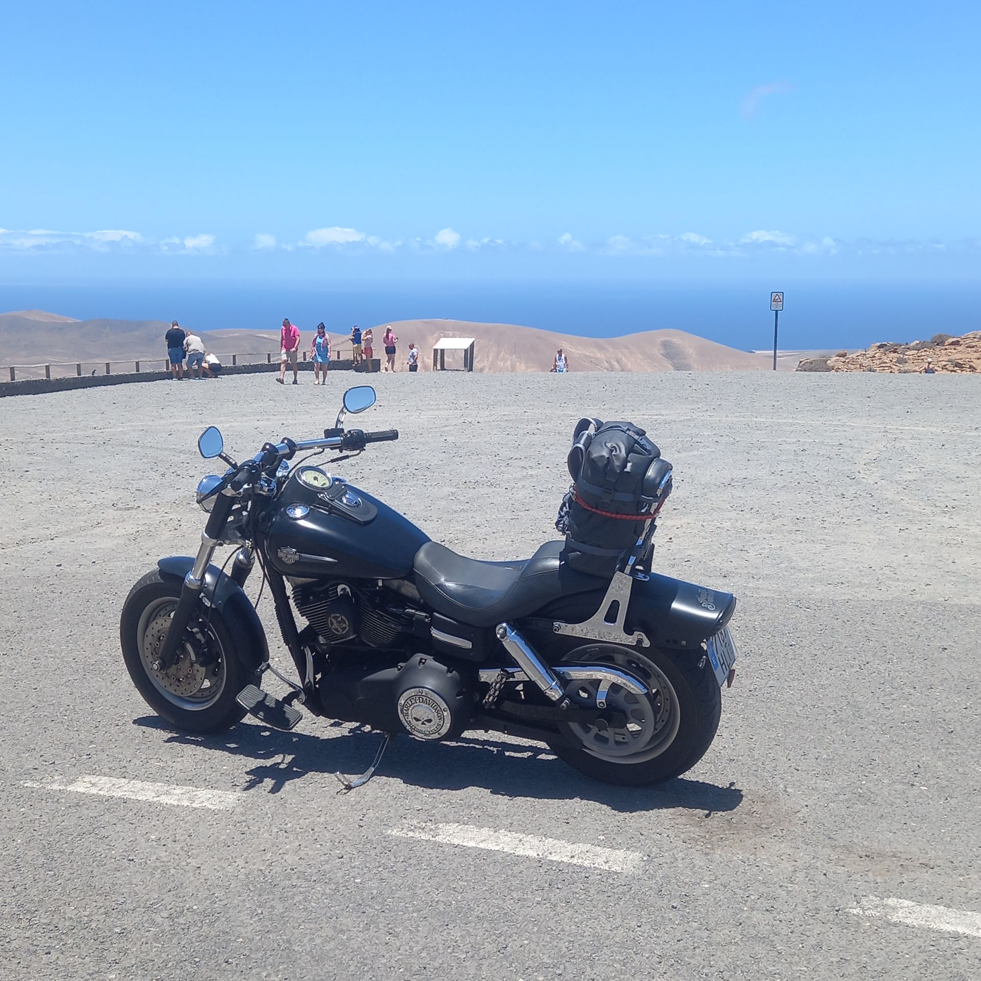 unsere Harley Fat Bob auf FuerteventuraTour