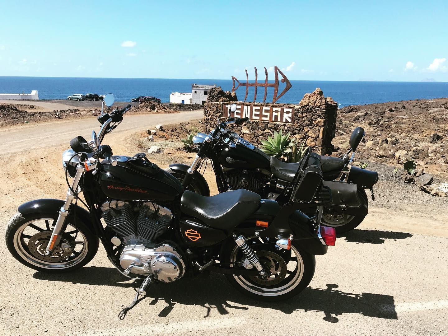 Touren mit einer Harley Davidson auf Lanzarote