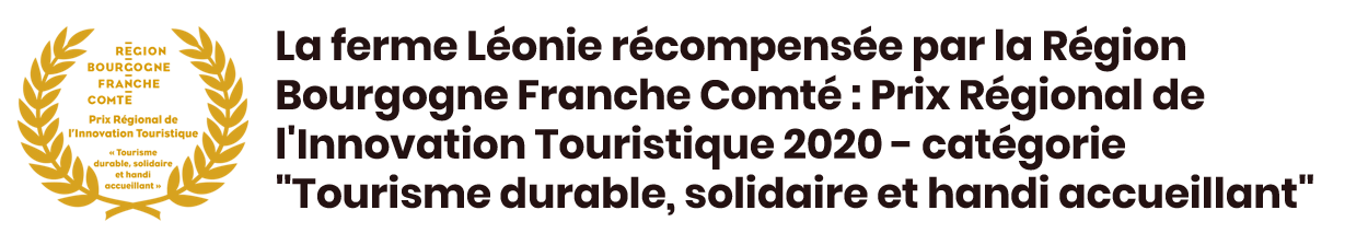 Prix décerné par la région Bourgogne Franche Comté Prix régional de l'innovation touristique