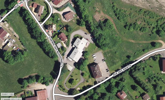 La Ferme Léonie vue du ciel Ferme Léonie vue aérienne