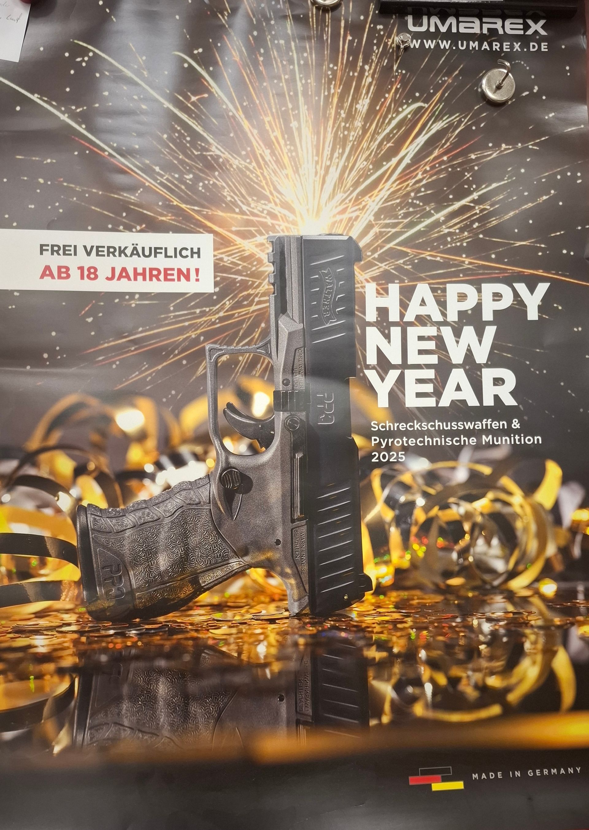 Wir starten den Sylvestervekauf von Gas- & Signalwaffen, Munition und Signalmunition ab dem 01.12.2025