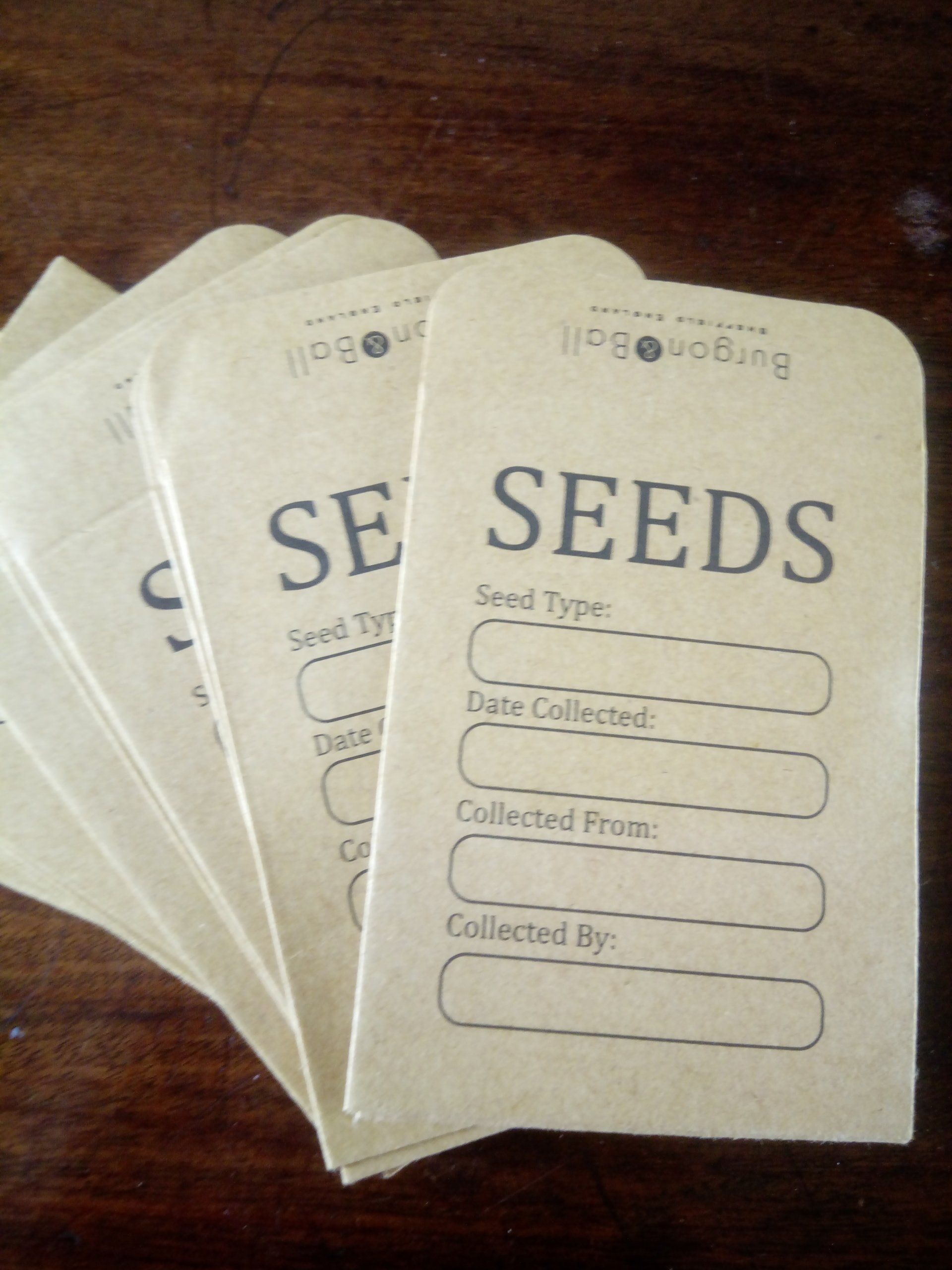Seed Storage Paper Envelopes