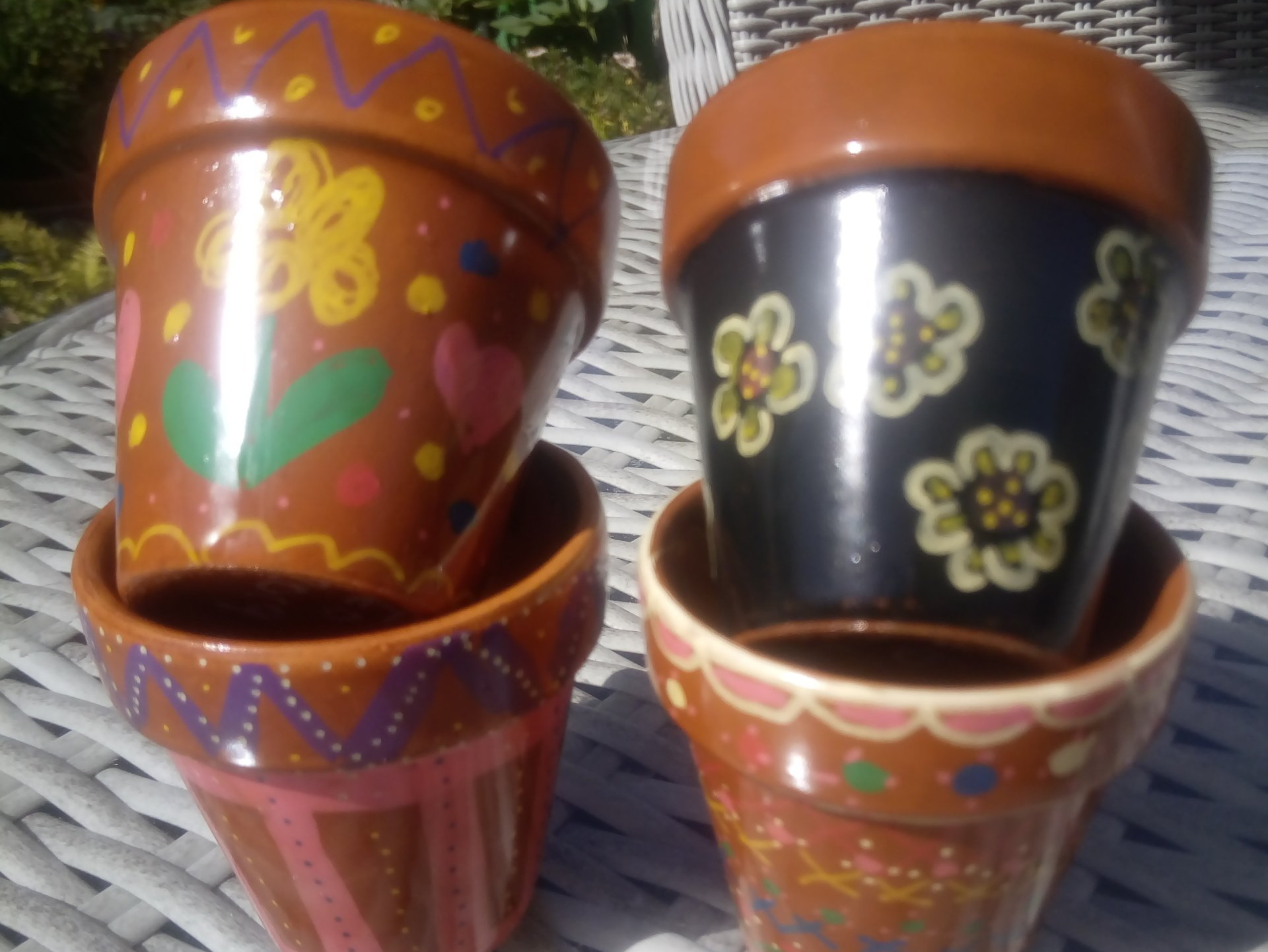 Paint your own Terracotta Pots