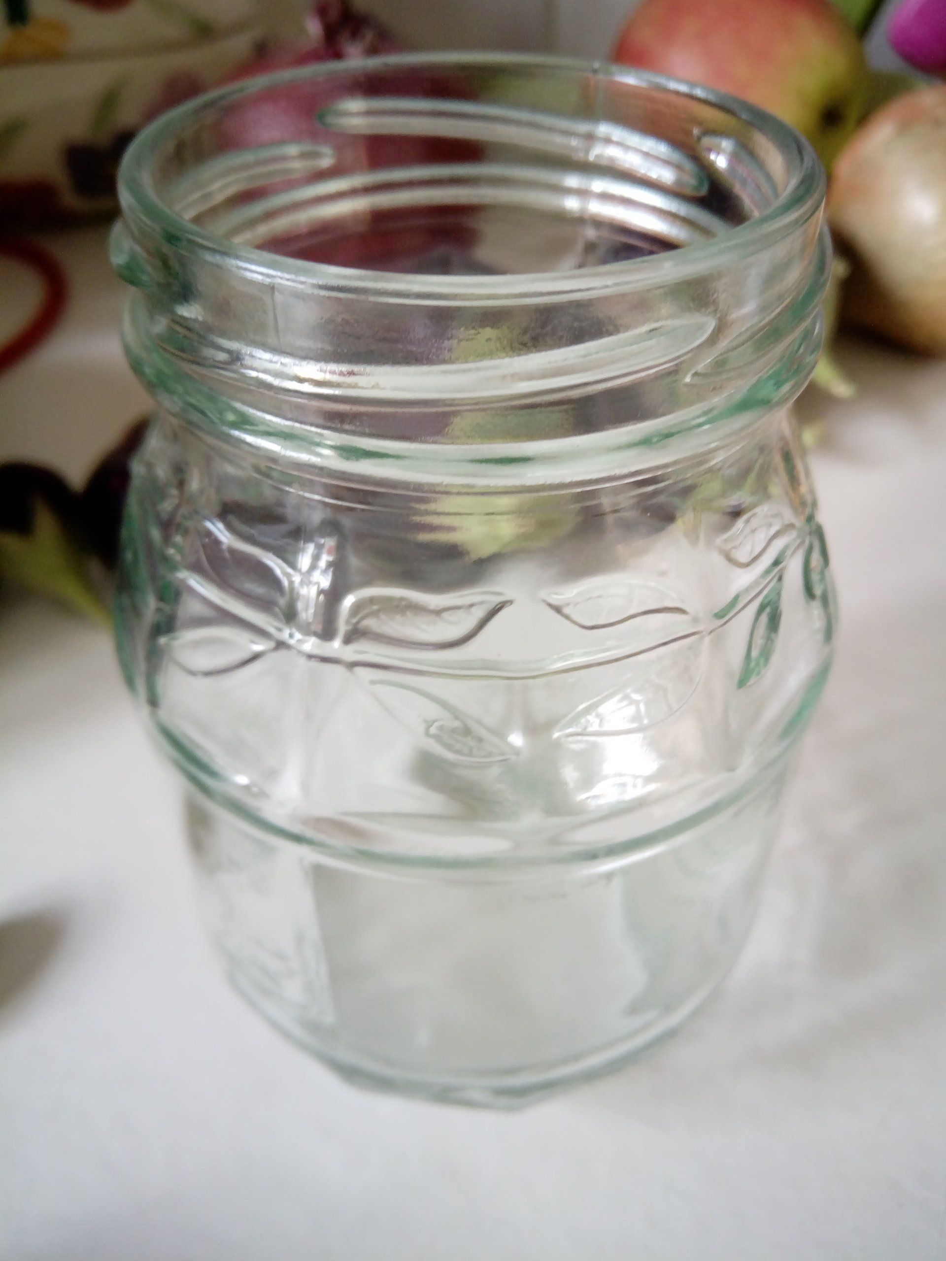 Clean Glass Jam Jar