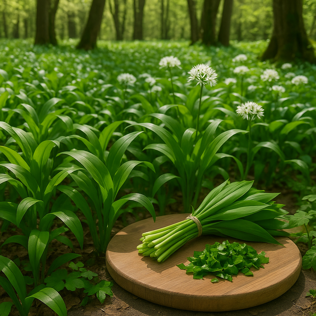 Bärlauch - Pflanze geerntet und verarbeitet