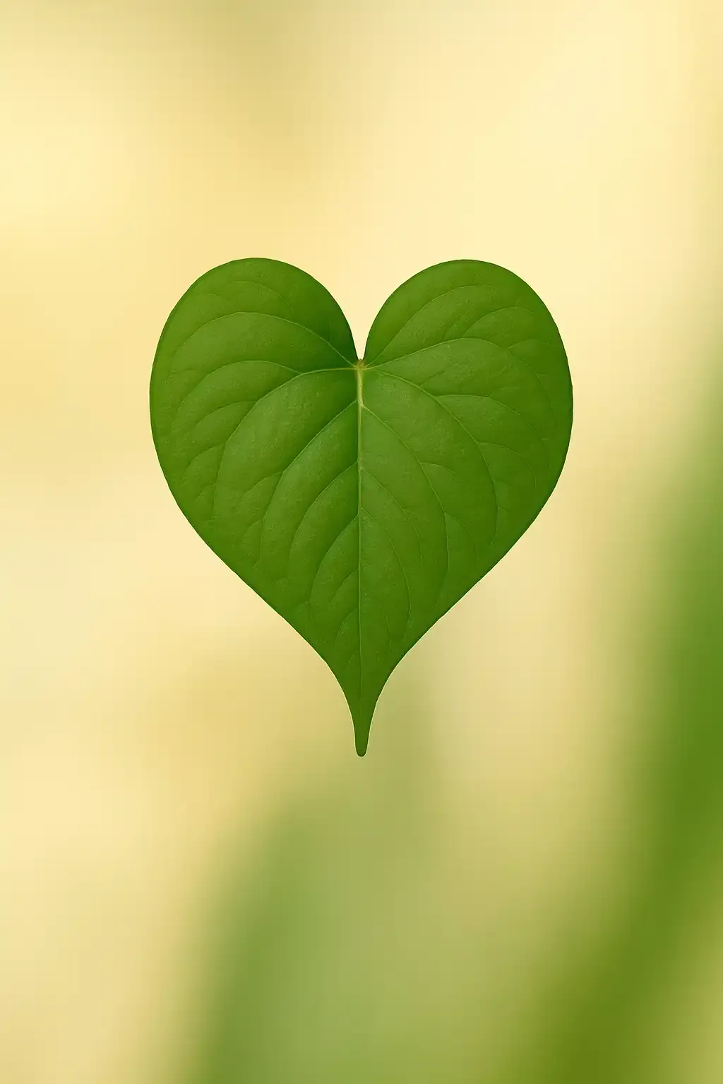 Blattform Herzförmig