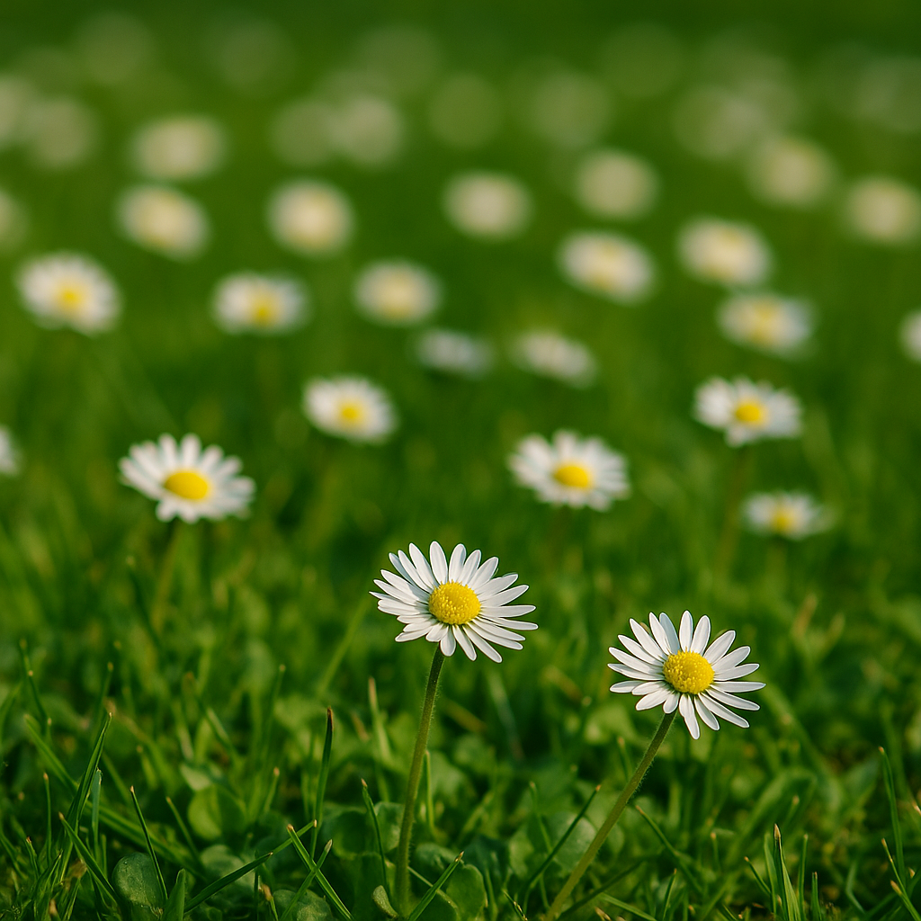 Blattform Nierenförmig - Gänseblümchen