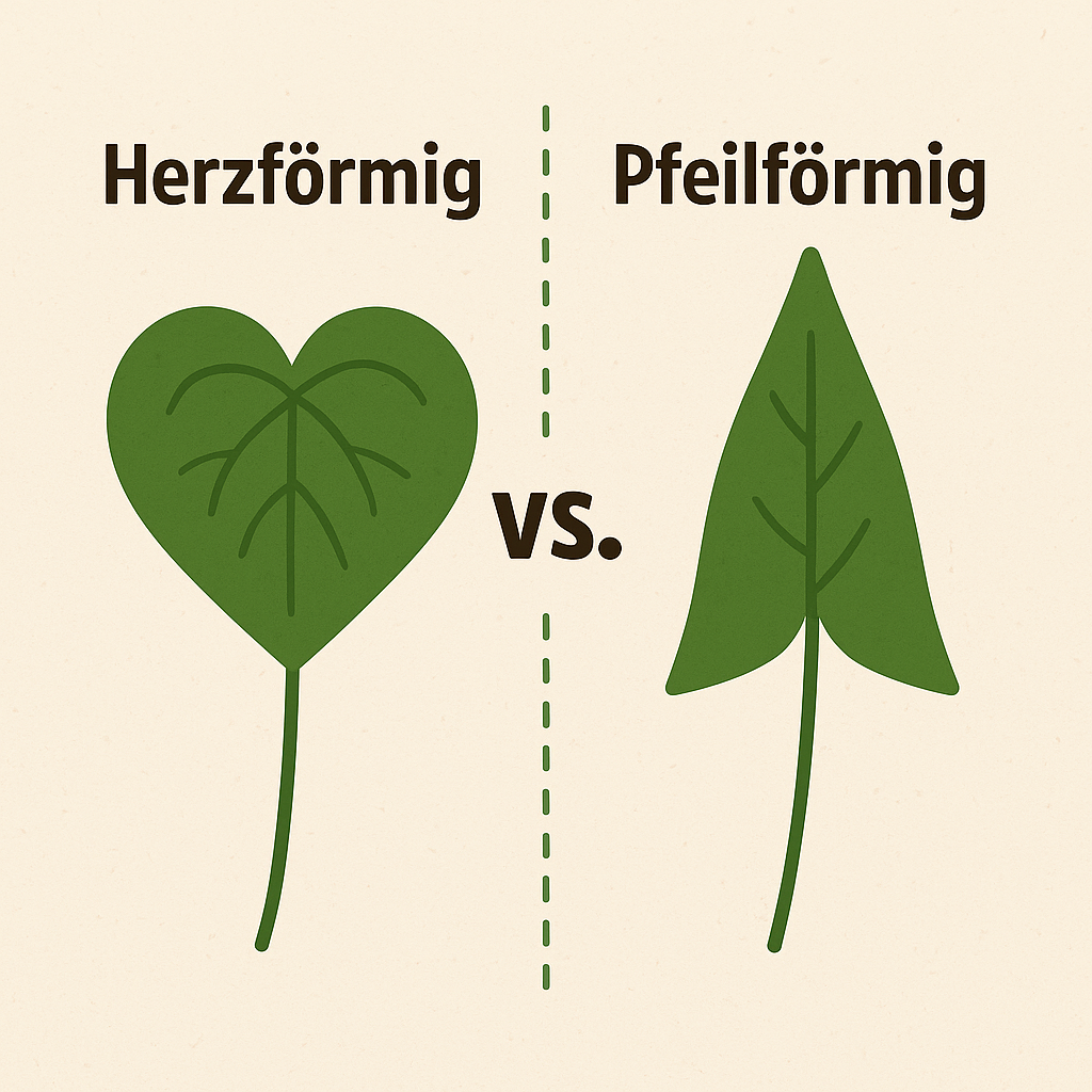Vergleich Herzförmig vs. Pfeilförmig