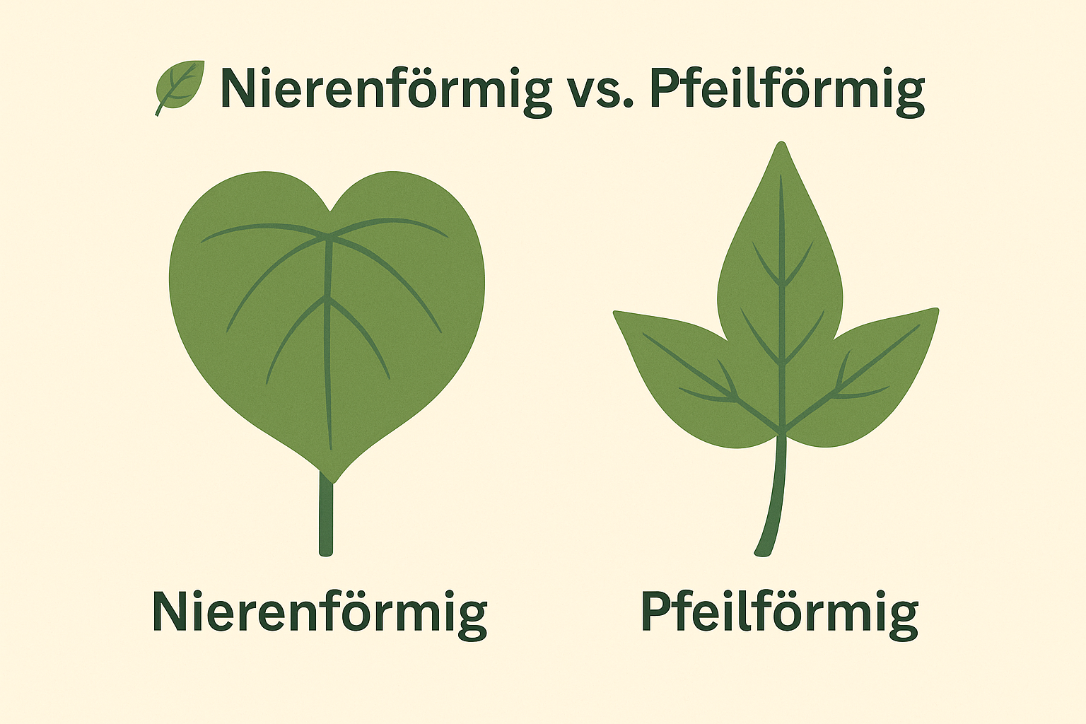 Nierenförmig vs. Pfeilförmig – Vergleich
