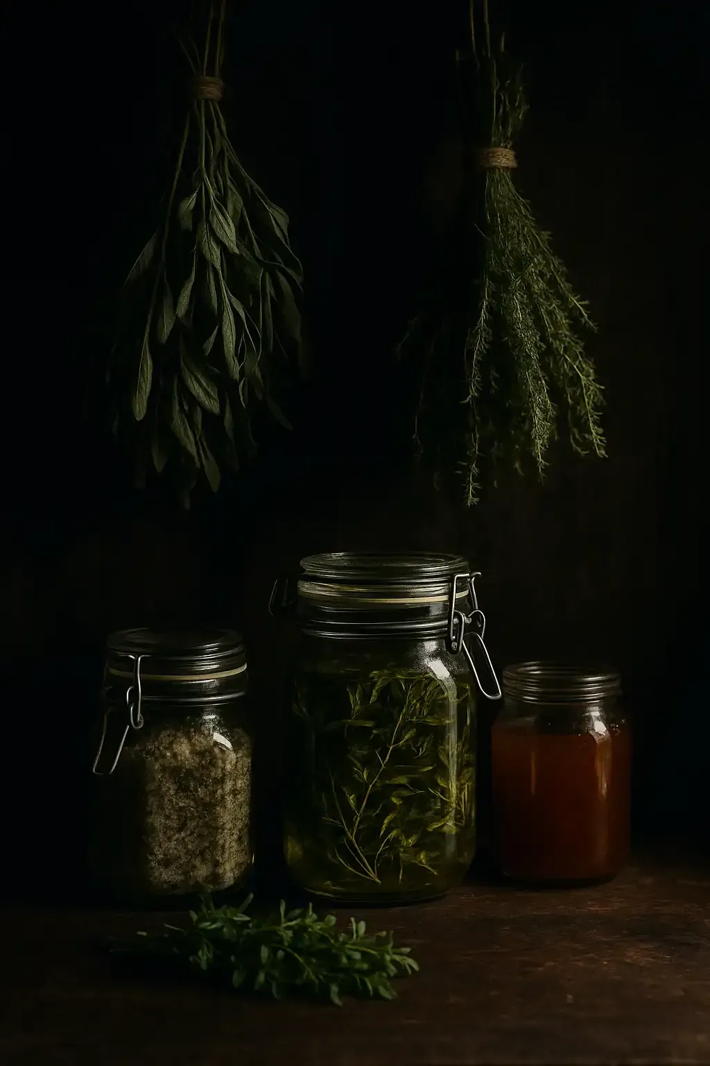 Lupe mit Wildkraut / Schafgarbe