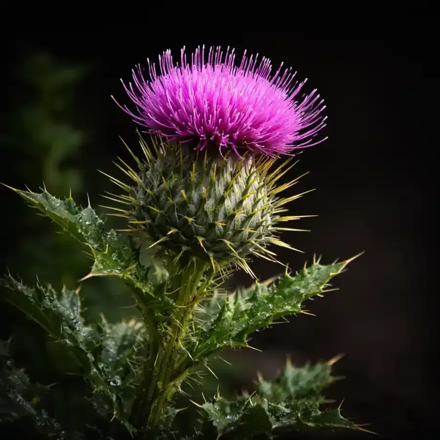 Neandertaler beim Wildkräuter sammeln.