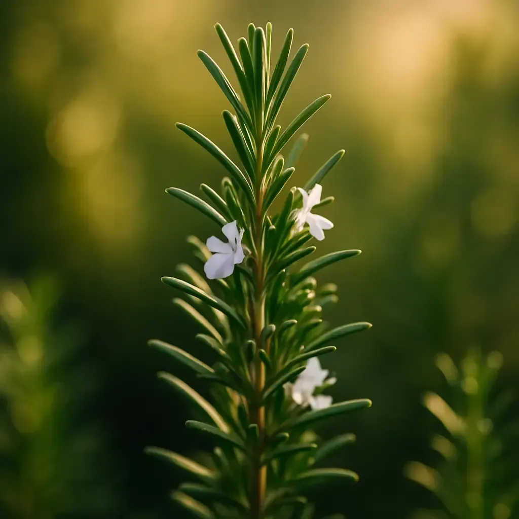 Rosmarin (Salvia rosmarinus) Blattform Nadelförmig