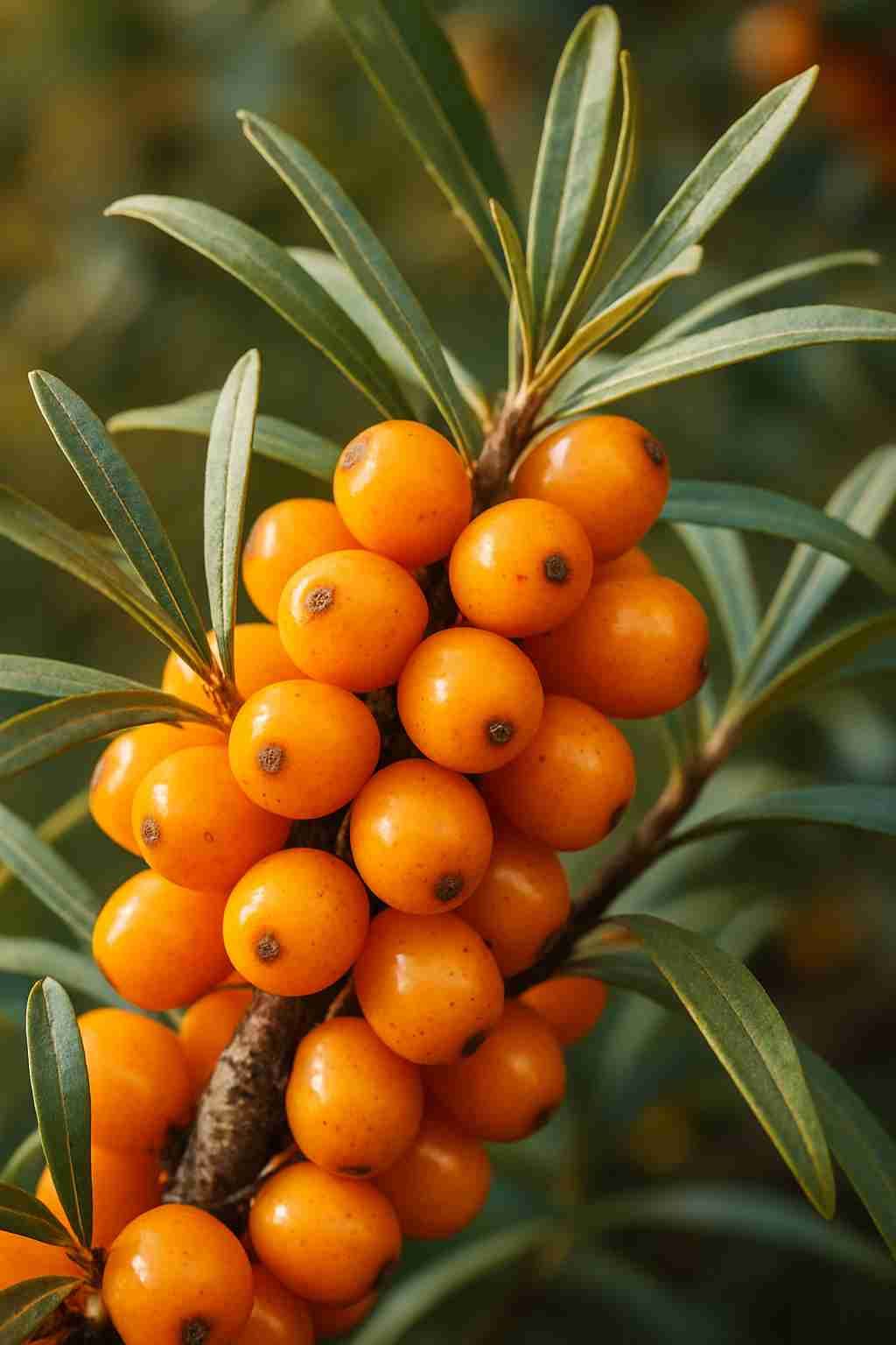 Sanddorn im Herbst erkennen