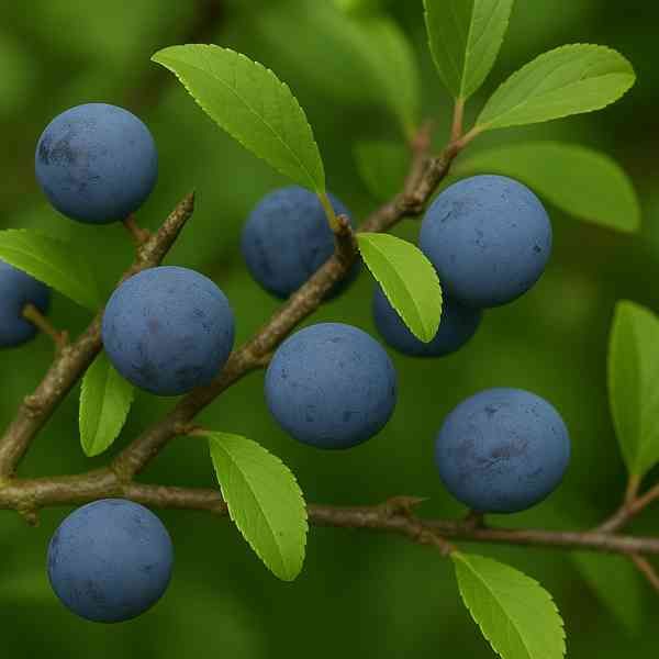 Schlehe im Herbst erkennen