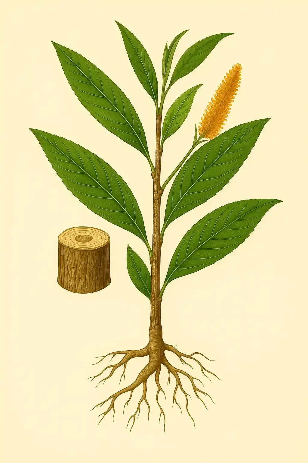 Weidenrinde im Herbst erkennen