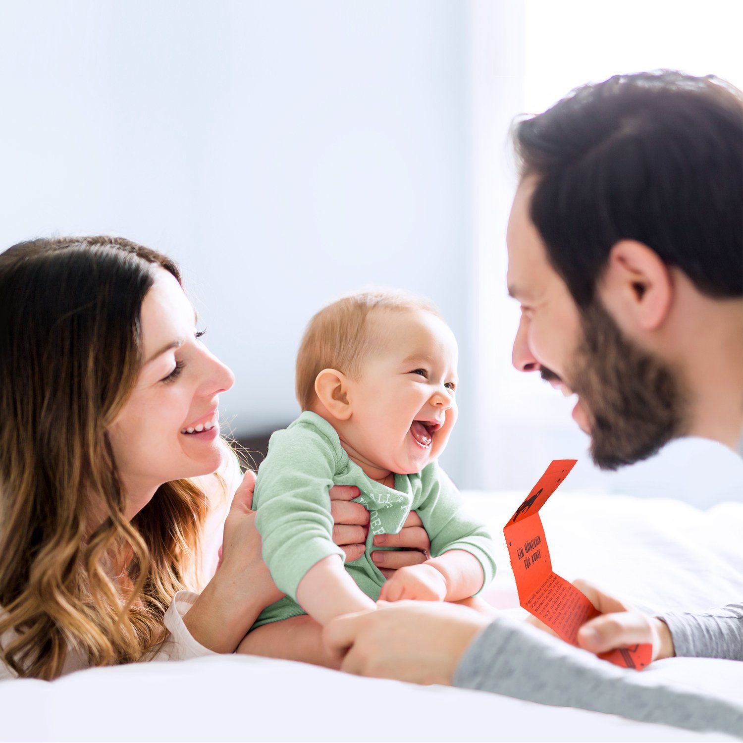 Losbox zur Geburt baby mama papa eltern 1. Lebensjahr