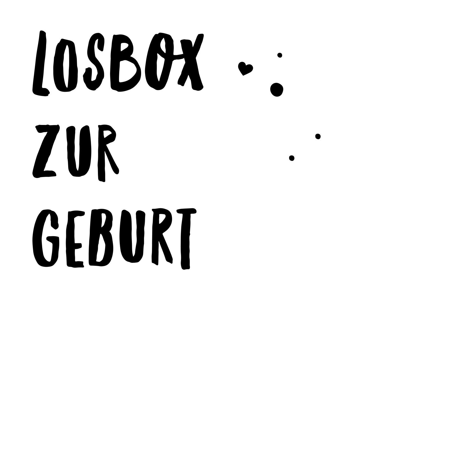 Losbox zur Geburt von herzmeister
