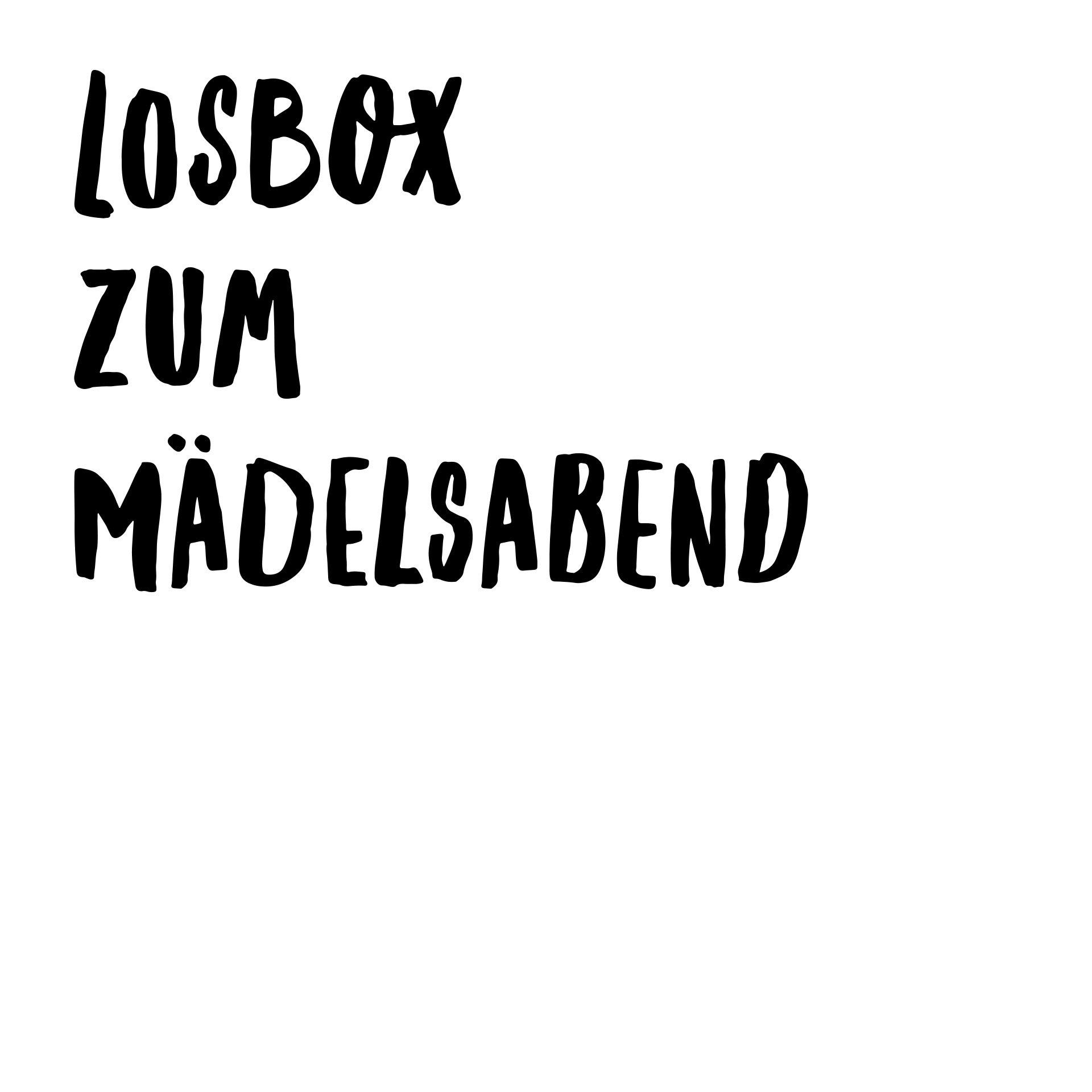 Losbox zum Mädelsabend von Herzmeister