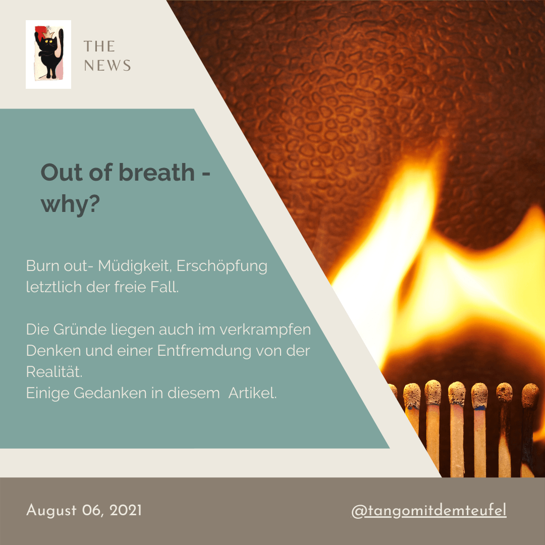 Ursachen für Burn out liegen oft im verkrampften Denken.