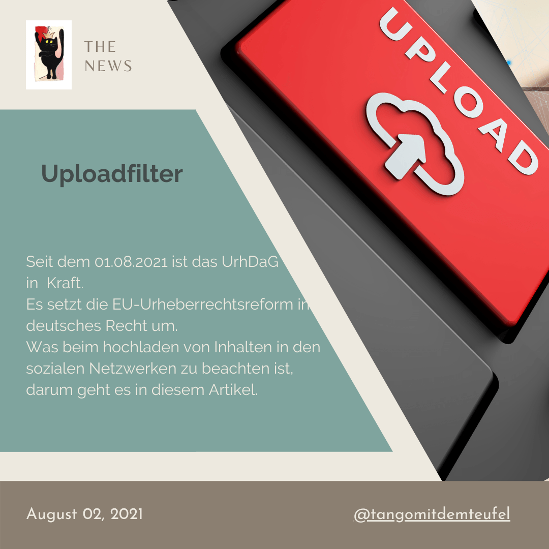 Was ist beim Upload von Beiträgen in sozialen Netzwerken zu beachten?