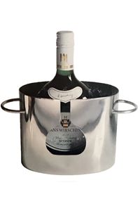 Edelstahl-Weinkühler für Bocksbeutel mit Kühlgelpads
