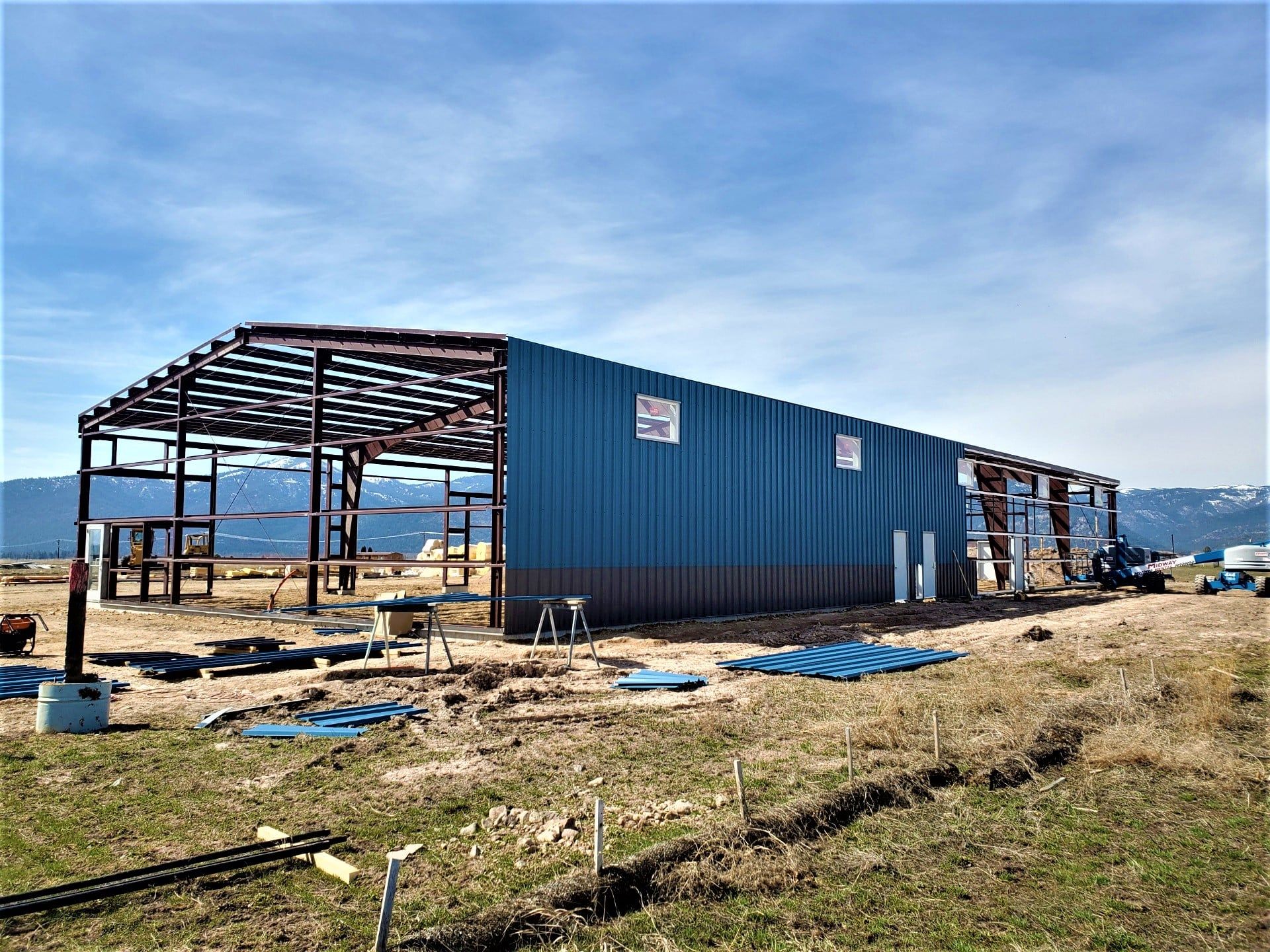 Meridian Construction Company, Commercial, Star Metal Building, Montana, Warehouse
