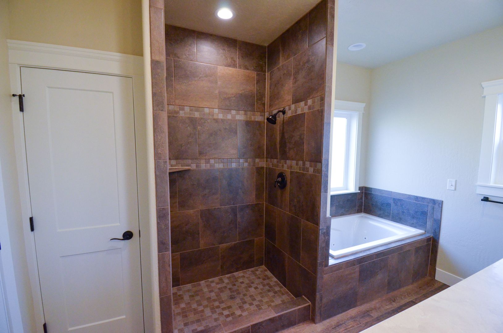 Custom Bath, Custom Tile, Tile Shower, Tile Bath, Meridian Construction Company