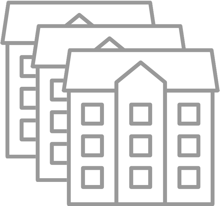 Grafik: Made by Made Premium / Flaticon 3 große Häuser