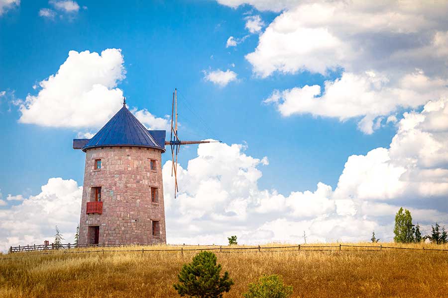 A windmill in the countryside near Ankara A windmill in the countryside near Ankara
