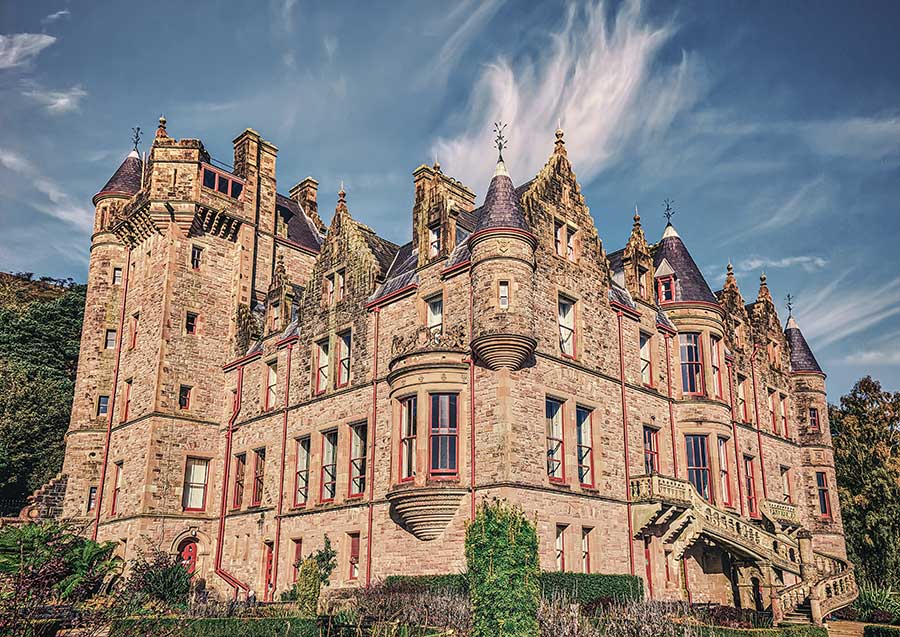 Old medieval castle in Belfast Old medieval castle in Belfast