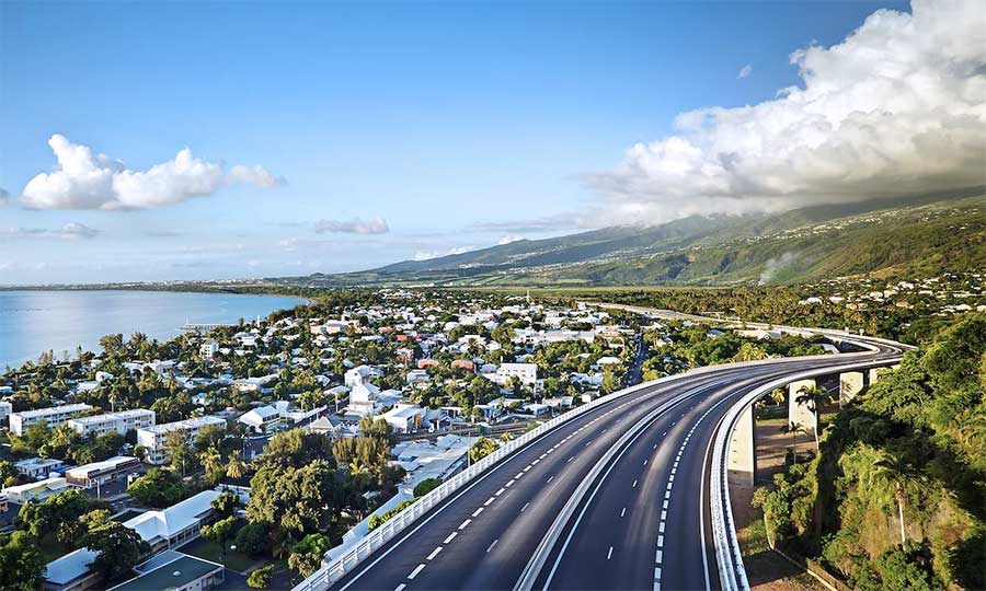 Coastline of Saint-Paul, Réunion Island