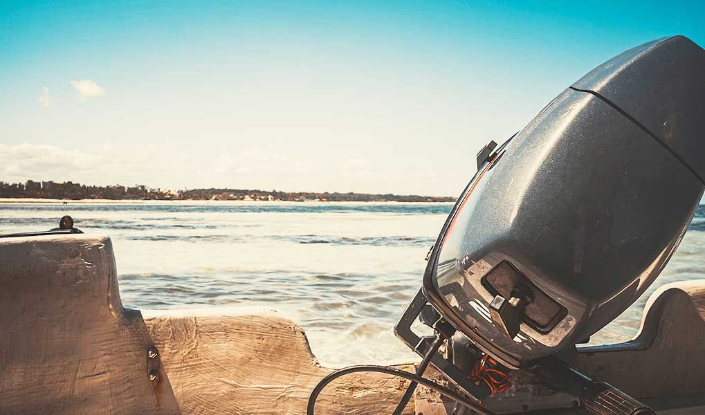 Motorboat ready for a scenic trip along Zanzibar’s clear blue coast. Motorboat ready for a scenic trip along Zanzibar’s clear blue coast.