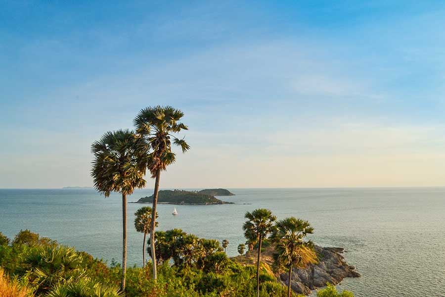 Promthep Cape, Phuket, Thailand Coastal cliffs and viewpoint at Promthep Cape, Phuket