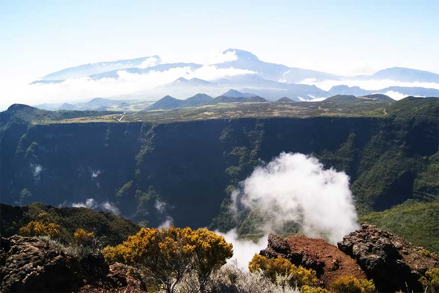 The 3 volcanoes of Reunion Island