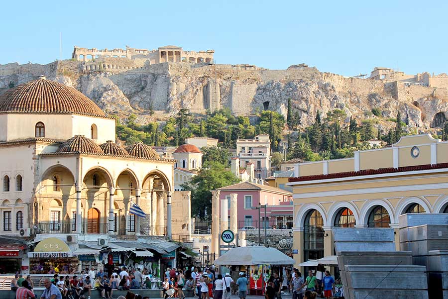 The Parthenon atop the Acropolis, Athens