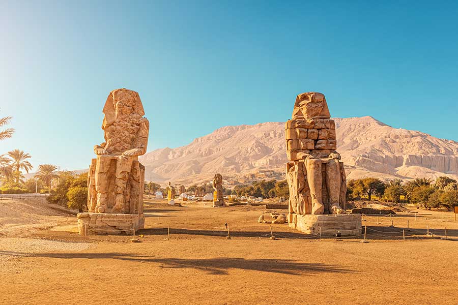 Avenue of ram-headed sphinxes at Karnak Temple, Luxor