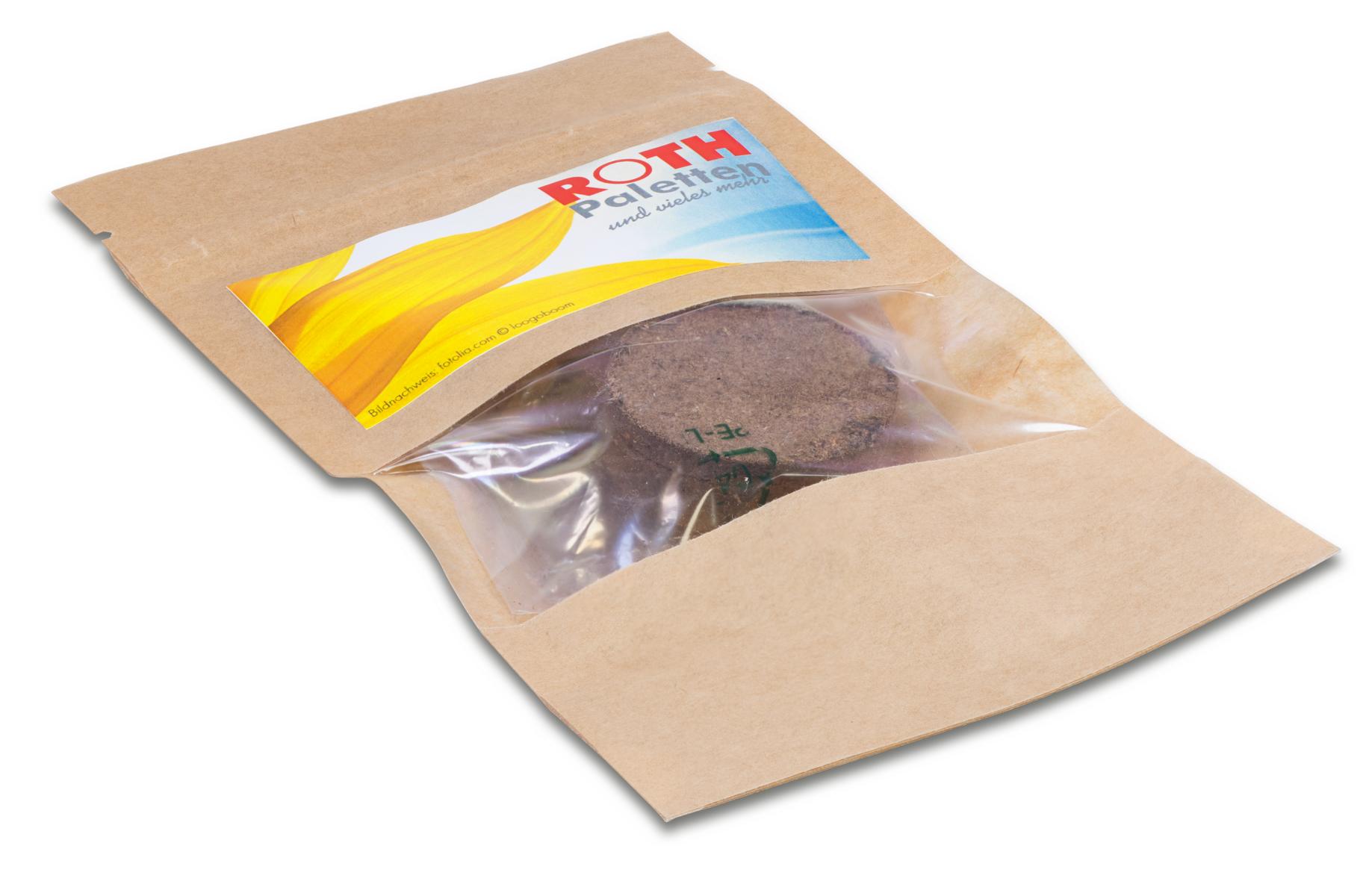 La plante pousse dans le sachet - graines au choix Plante verte en sachet