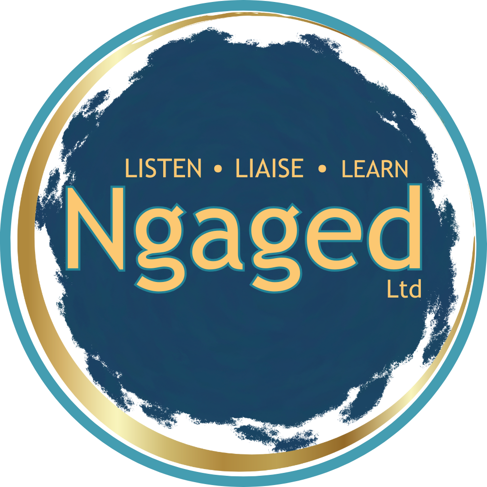 Ngaged Ltd Logo - Listen Liaise Learn