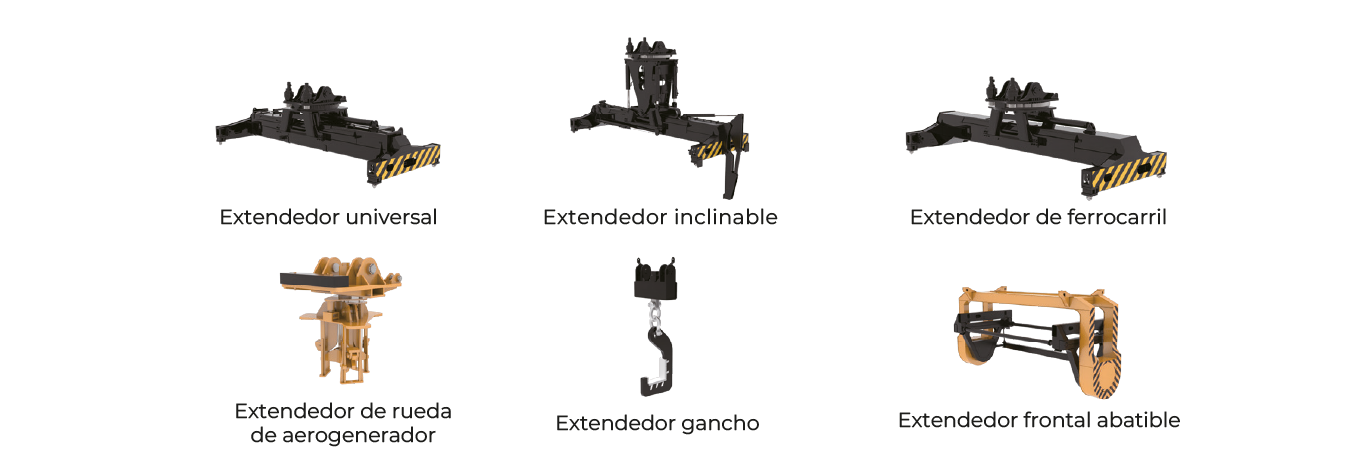 Anexos para reach Stacker - Apilador retráctil España Portugal C&MM Cranes and much more - XCMG