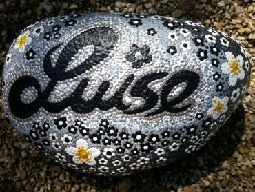 Silberseele Gedenkstein Dot-Painting