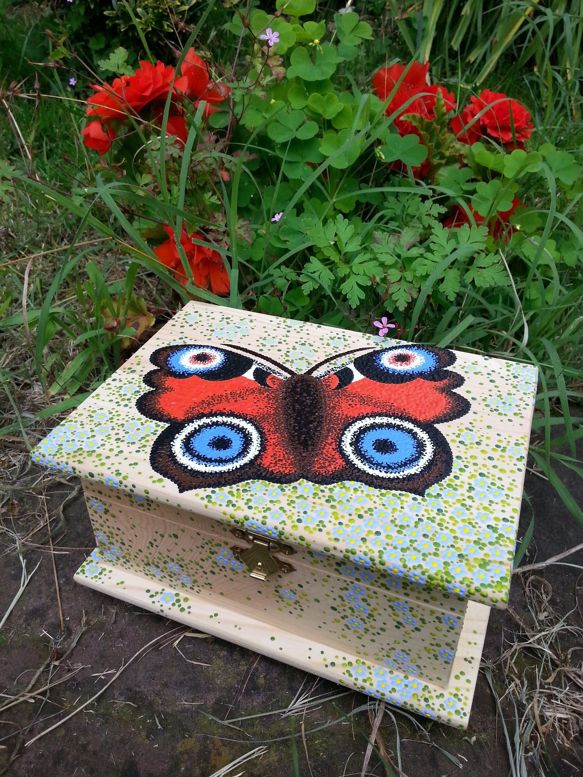 naturbelassen, dotpainting, handbemalt