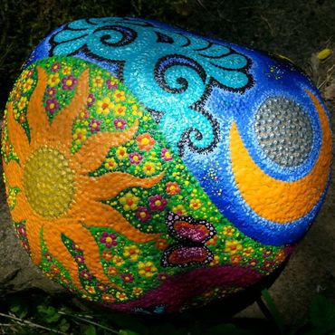 Day & Night Seelenkraftstein farbenfroh