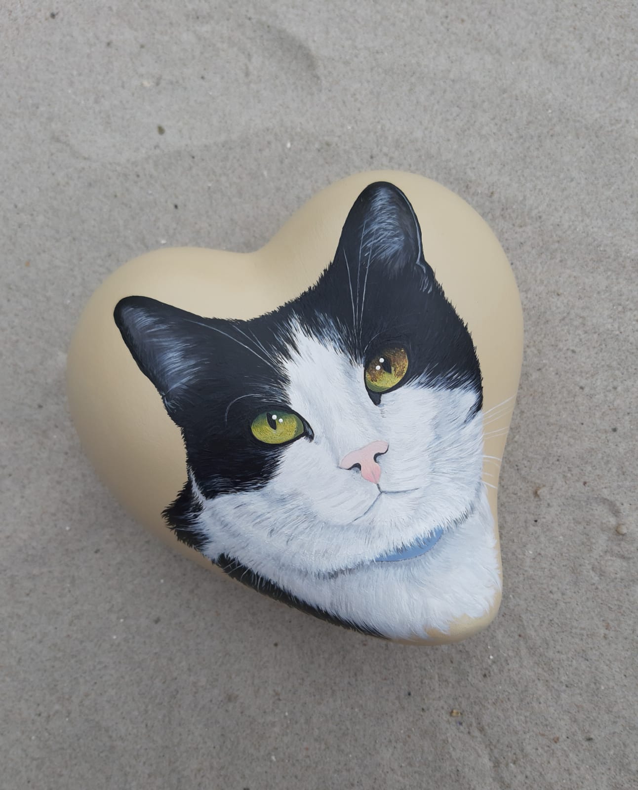 Katze handbemalt