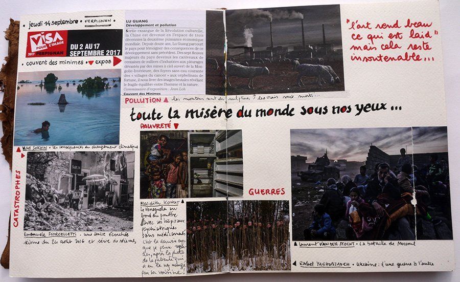 Carnet de bord, photos – Perpignan – Expo Visa pour l’image , les images sont magnifiques mais insoutenables