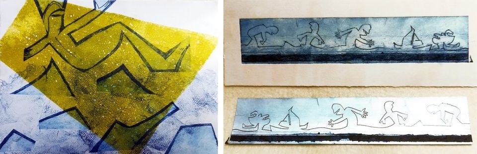 estampes et matrice tétrapack