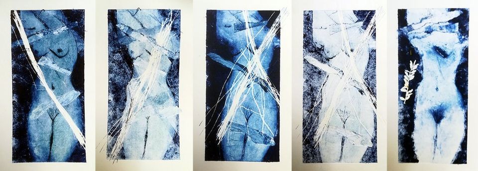 monotypes à partir de la même matrice de tétrapack